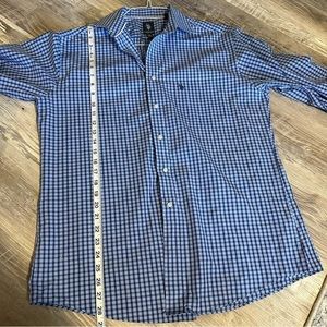 U.S. Polo Assn men’s plaid wrinkle free business casual button up shirt​ medium